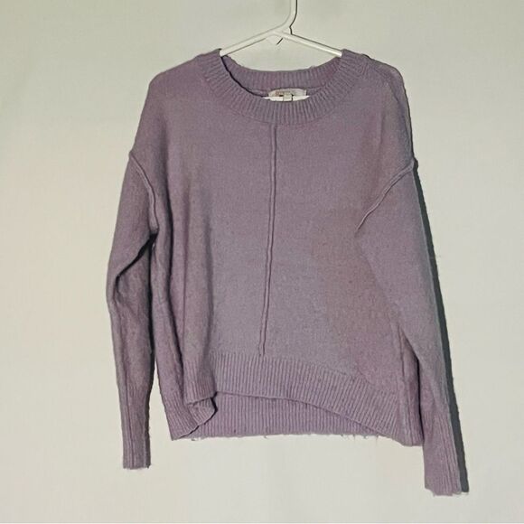 Kid's GB Girls Lavender Purple Fuzzy Sweater - Picture 2 of 8